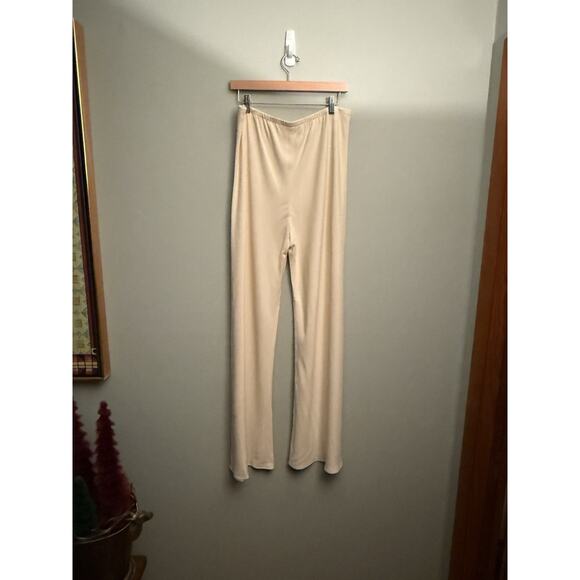 The Row Gala Wide Leg Cady Pants stretch Ivory Size XL $1090 Sold Out - Picture 3 of 8